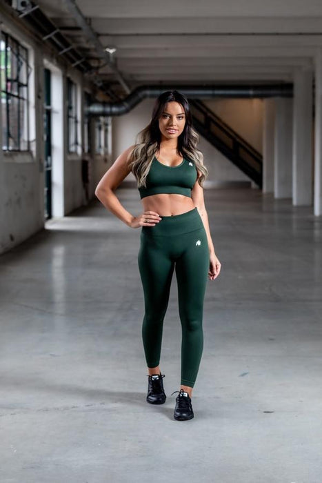 Gorilla Wear Neiro Seamless Bra - Army Green - Sports Bra at MySupplementShop by Gorilla Wear