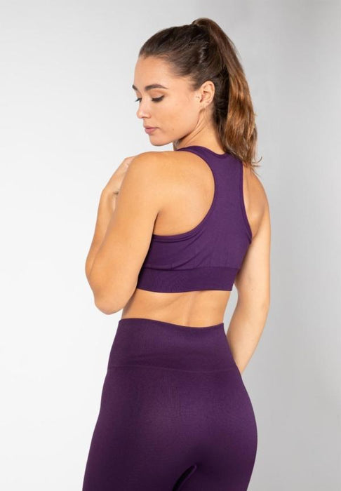 Gorilla Wear Neiro Seamless Bra - Purple - Medium/Large - Sports Bra at MySupplementShop by Gorilla Wear