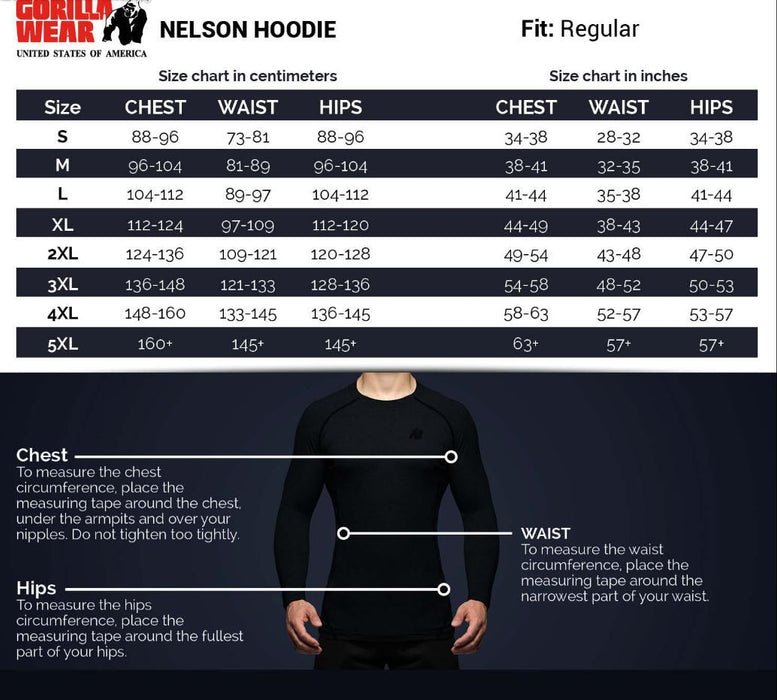 Gorilla Wear Nelson Hoodie - Black