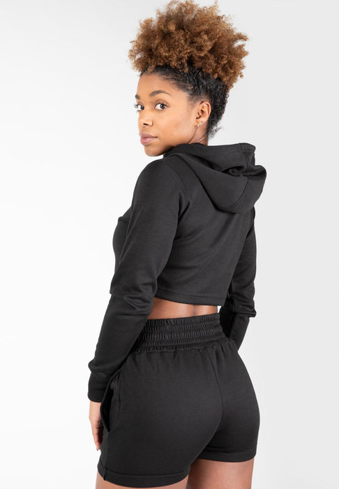 Gorilla Wear Pixley Crop Top Hoodie - Black