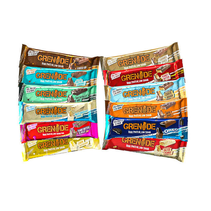 Grenade High Protein Low Sugar Bar 12 x 60g - Protein Bars at MySupplementShop by Grenade