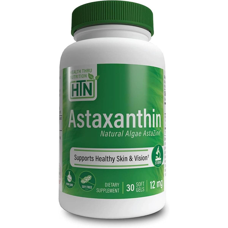 Health Thru Nutrition Astaxanthin 12mg 30 Softgels | Premium Supplements at MYSUPPLEMENTSHOP