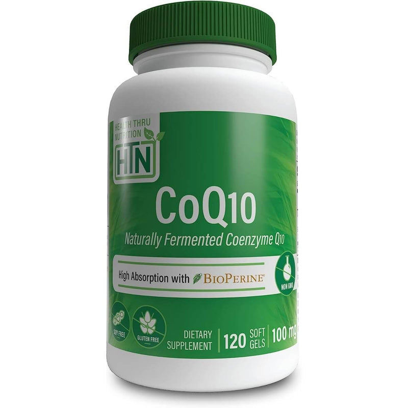 Health Thru Nutrition CoQ10 with BioPerine 100mg 120 Softgels - Health and Wellbeing at MySupplementShop by Health Thru Nutrition