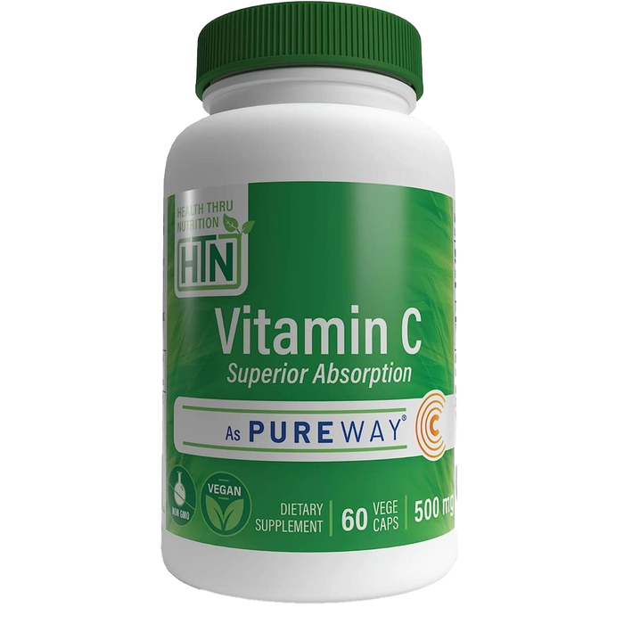 Health Thru Nutrition Vitamin C 500mg 60 Veggie Capsules