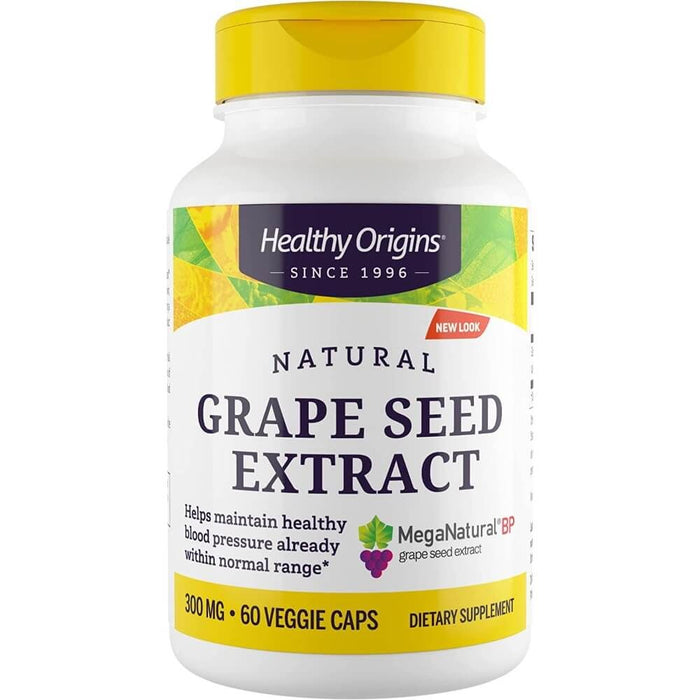 Healthy Origins Grape Seed Extract (Mega Natural-BP) 300mg 60 Veggie Capsules - Blood Pressure at MySupplementShop by Healthy Origins