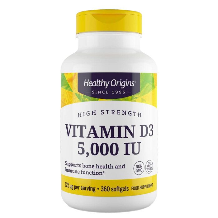 Healthy Origins Vitamin D3 5,000iu 360 Softgels