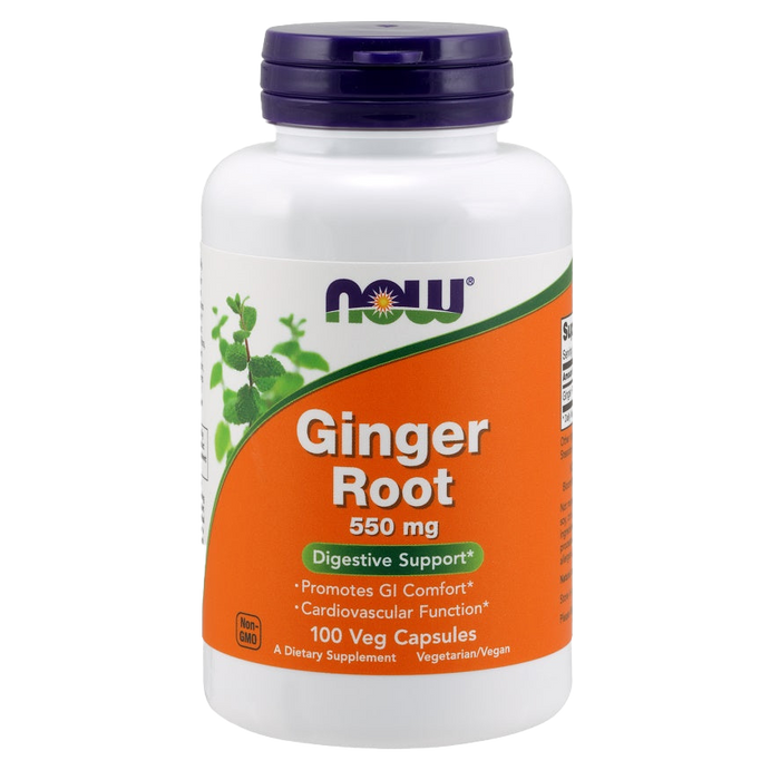 NOW Foods Ginger Root, 550mg - 100 vcaps