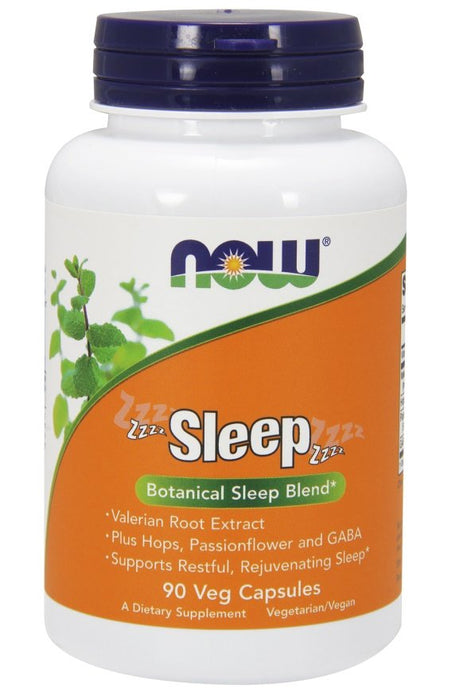 NOW Foods Sleep - 90 vcaps - Default Title - Health and Wellbeing at MySupplementShop by NOW Foods