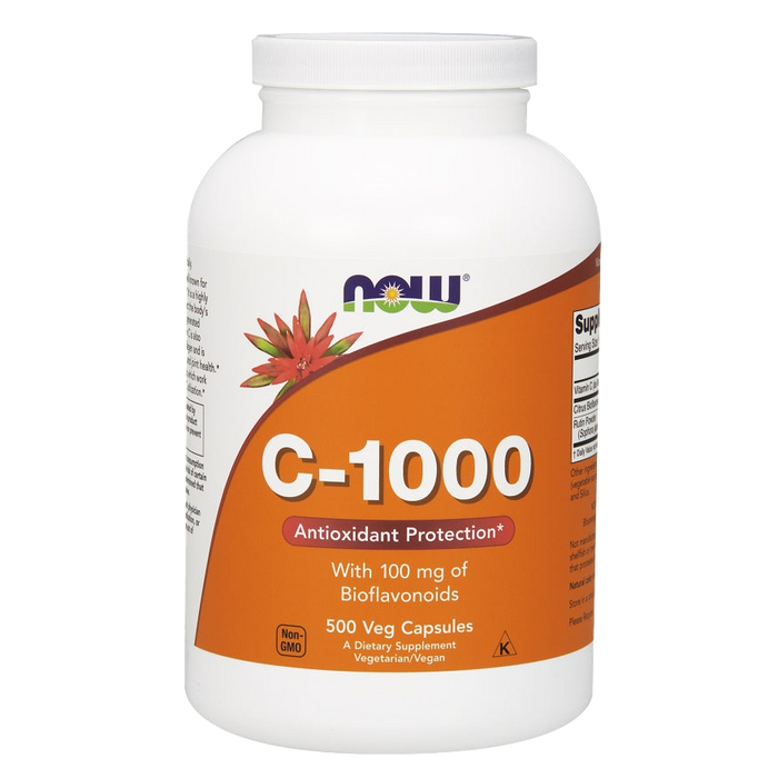 NOW Foods Vitamin C-1000 with 100mg Bioflavonoids - 500 vcaps