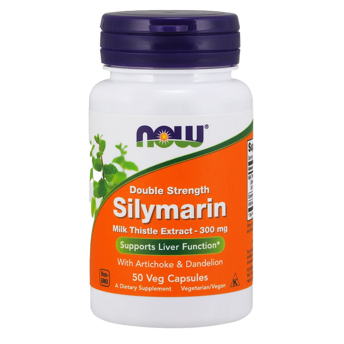 NOW Foods Silymarin with Artichoke & Dandelion, 300mg - 50 vcaps