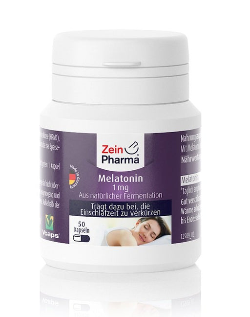 Zein Pharma Melatonin, 1mg 50 caps - Sports Supplements at MySupplementShop by Zein Pharma