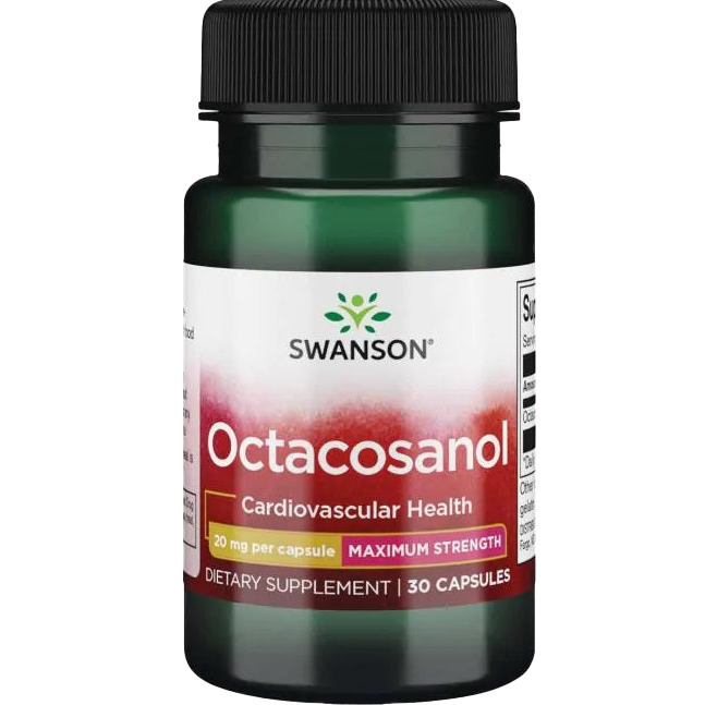 Swanson Octacosanol, Maximum-Strength 20mg - 30 caps