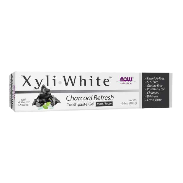 NOW Foods XyliWhite, Charcoal Refresh Toothpaste Gel - 181g