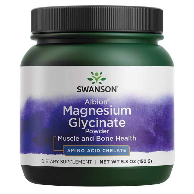 Swanson Albion Magnesium Glycinate Powder - 150g - Vitamins & Minerals at MySupplementShop by Swanson