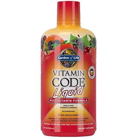 Garden of Life Vitamin Code Liquid Multivitamin, Fruit Punch - 900 ml.