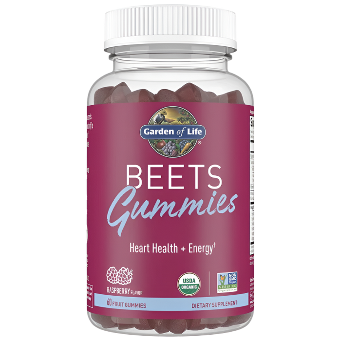 Garden of Life Beets Gummies, Raspberry - 60 gummies