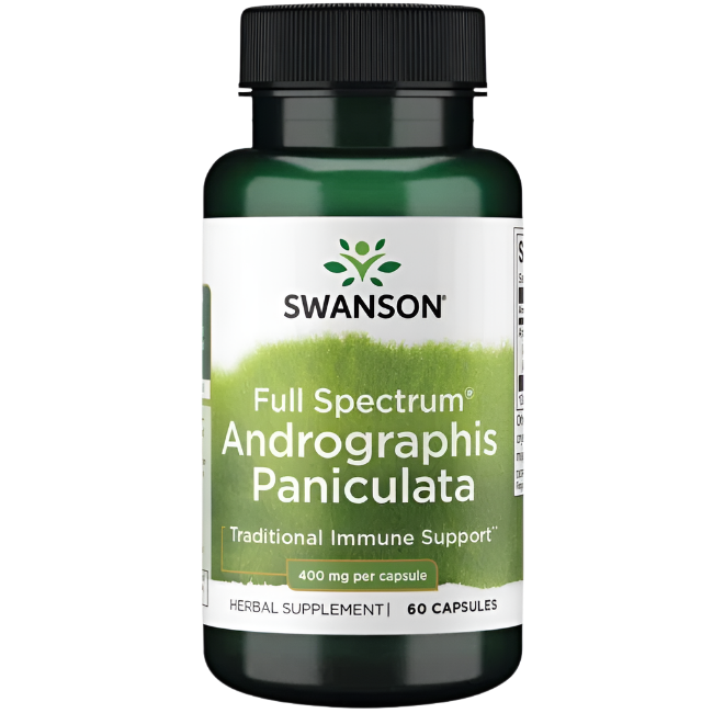 Swanson Full Spectrum Andrographis Paniculata, 400mg - 60 caps