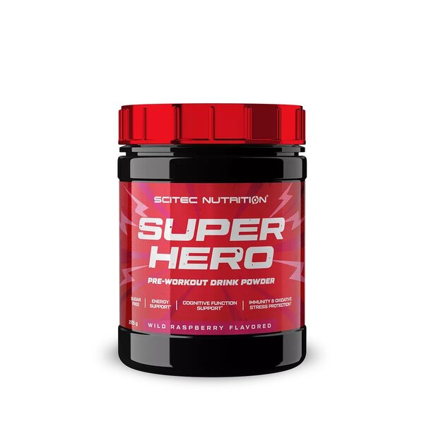 SciTec Superhero 285g - Wild Raspberry - Pre & Post Workout at MySupplementShop by SciTec