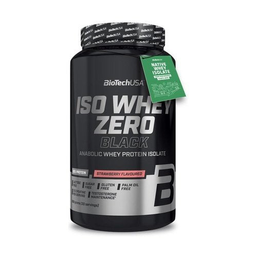 BioTechUSA Iso Whey Zero Black Strawberry 908g at the cheapest price at MYSUPPLEMENTSHOP.co.uk