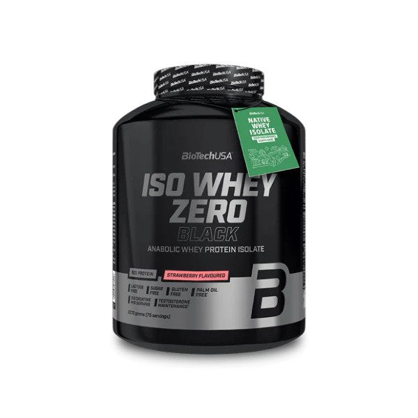 BioTechUSA Iso Whey Zero Black Strawberry 2270g at the cheapest price at MYSUPPLEMENTSHOP.co.uk