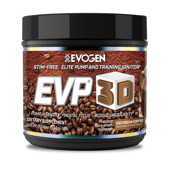 Evogen EVP 3D Iced Mocha Coffee 544g - Nitric Oxide Boosters at MySupplementShop by Evogen