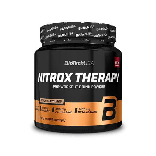 BioTechUSA Nitrox Therapy Peach 340g at the cheapest price at MYSUPPLEMENTSHOP.co.uk