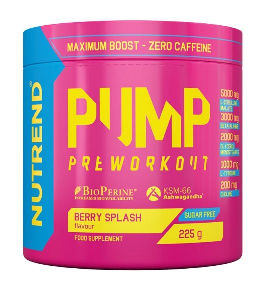 Nutrend Pump PreWorkout Berry Splash  225g - Pre & Post Workout at MySupplementShop by Nutrend