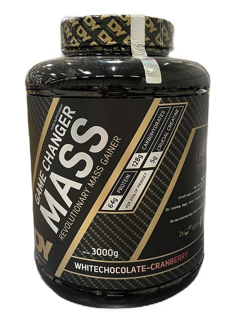 Dorian Yates Game Changer Mass White Chocolate-Cranberry 3000g: Mass Building, Game Changing - Weight Gainers & Carbs at MySupplementShop by Dorian Yates