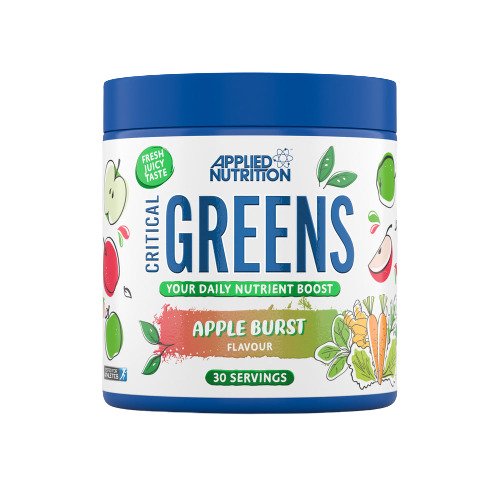 Applied Nutrition Critical Greens Apple Burst 150g: Daily Greens Revolution | Premium Herbal Supplement at MYSUPPLEMENTSHOP