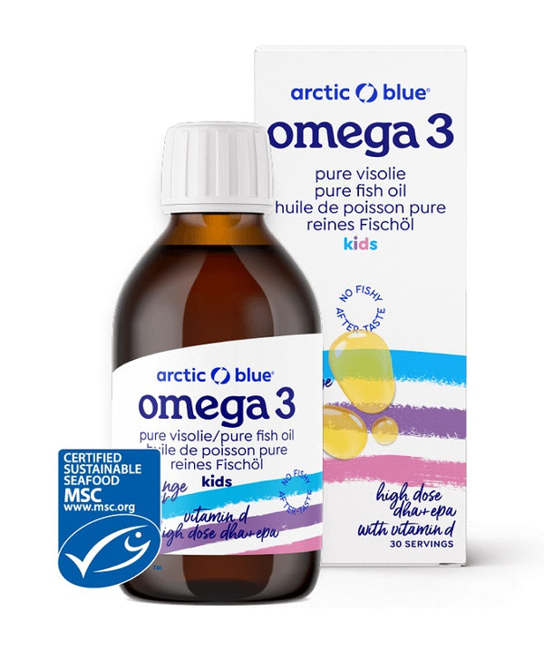 Pure Fish Oil Kids DHA + EPA with Vitamin D, Orange - 150 ml. | Premium Edible Oil Vegetable at MYSUPPLEMENTSHOP