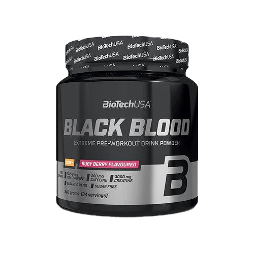 BioTechUSA Black Blood NOX+ Ruby Berry 330g for Intense Workouts