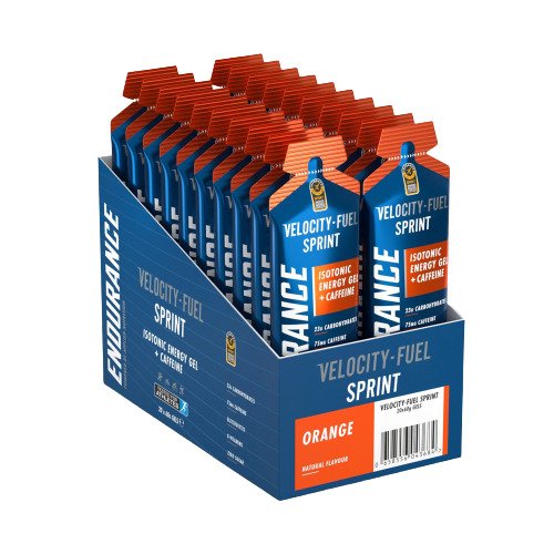 Applied Nutrition Endurance Sprint Isotonic Energy Gel + Caffeine, Orange 20 x 60g - Endurance at MySupplementShop by Applied Nutrition