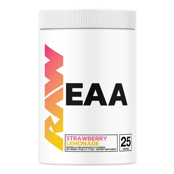 Raw Nutrition EAA, Strawberry Lemonade 315g - Amino Acids and BCAAs at MySupplementShop by Raw Nutrition