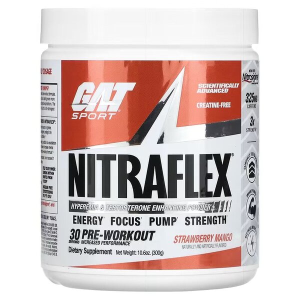 Nitraflex Advanced, Strawberry Mango - 300g