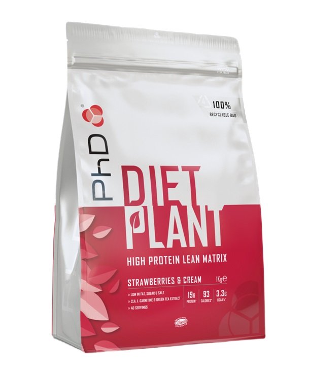 Diet Plant, Strawberries & Cream - 1000g