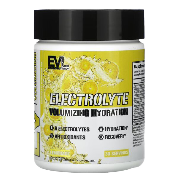 EVLution Nutrition Electrolyte, Lemonade - 111g