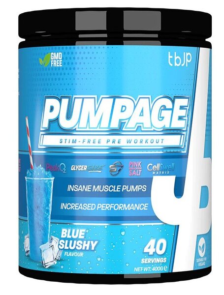 Trained by JP Pumpage, Blue Slushy - 400g - Sports Supplements at MySupplementShop by Trained by JP