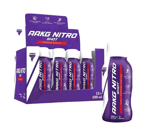 Trec Nutrition AAKG Nitro Shot, Wild Strawberry - 12 x 100ml