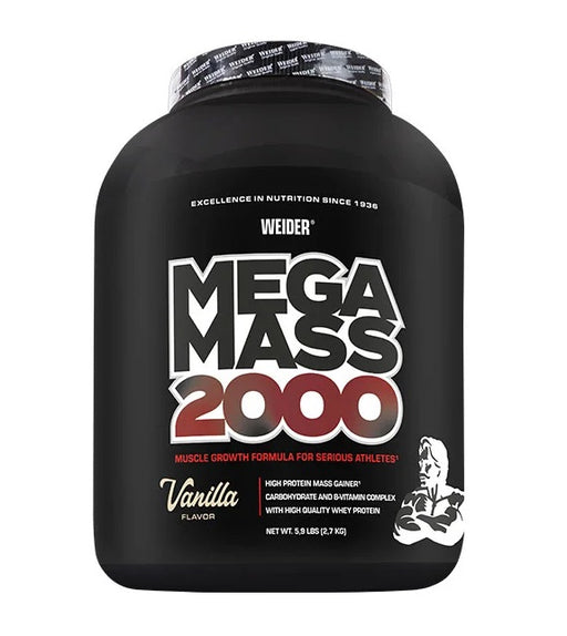 Weider Mega Mass 2000, Vanilla - 2700g - Sports Supplements at MySupplementShop by Weider