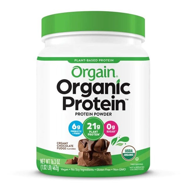 Orgain Organic Protein, Creamy Chocolate Fudge - 462g - Protein Drink at MySupplementShop by Orgain