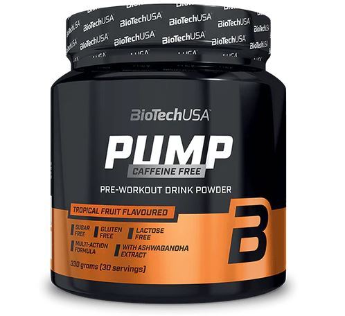 BioTechUSA Pump Caffeine Free, Tropical Fruit - 330g - Sports Supplements at MySupplementShop by BioTechUSA