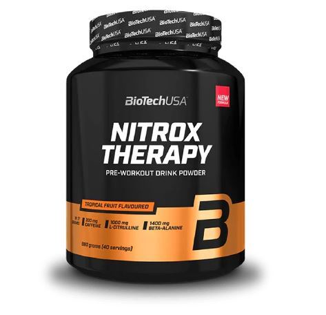 BioTechUSA Nitrox Therapy, Tropical Fruit 680g - Sports Supplements at MySupplementShop by BioTechUSA