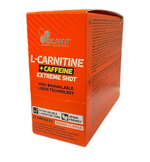 Olimp Nutrition L-Carnitine + Caffeine Extreme Shot, Orange 10 x 25 ml - Sports Supplements at MySupplementShop by Olimp Nutrition