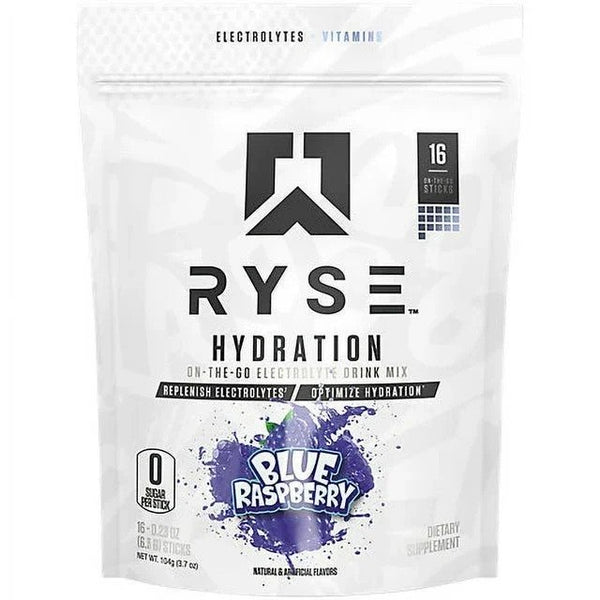 Hydration Sticks, Blue Raspberry - 16 x 6.5g - Default Title - Sports Nutrition at MySupplementShop by RYSE