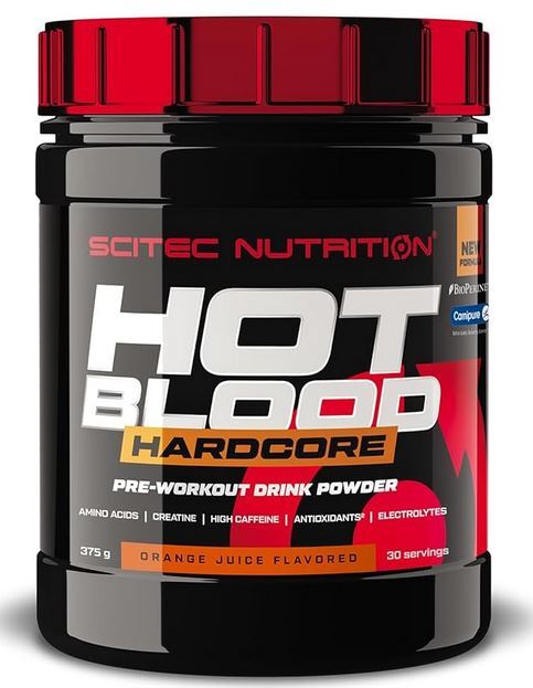 SciTec Hot Blood Hardcore, Orange Juice - 375g - Default Title - Sports Nutrition at MySupplementShop by SciTec