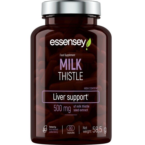 Essensey Milk Thistle, 500mg - 90 caps - Vitamins & Supplements at MySupplementShop by Essensey