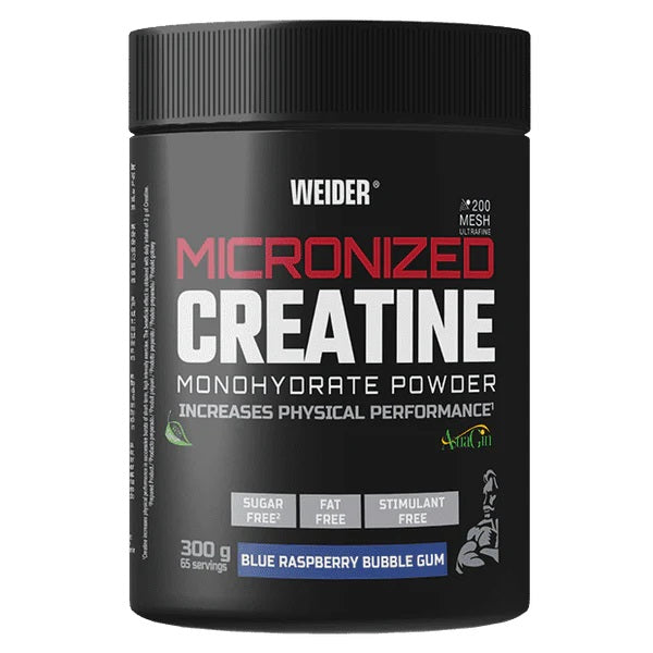 Weider Micronized Creatine 300g - Blue Raspberry Bubble Gum - Creatine at MySupplementShop by Weider