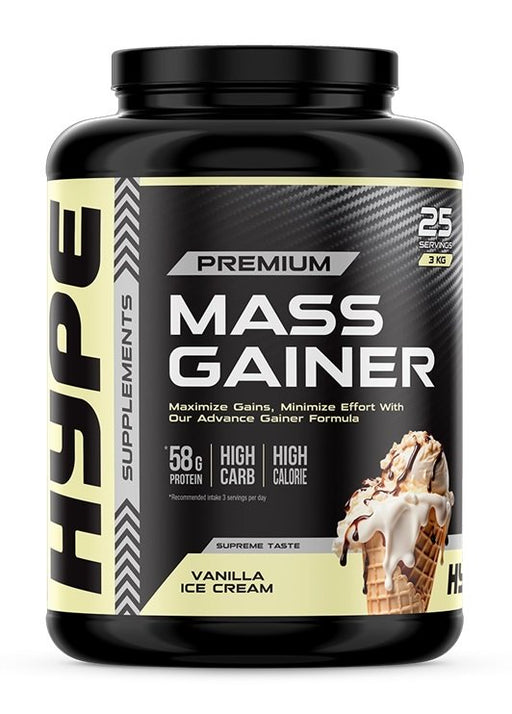 Hype Mass Gainer 3000g - Vanilla Ice Cream - Sports Nutrition at MySupplementShop by Hype