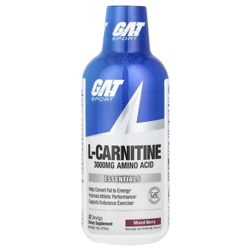 GAT L-Carnitine 3000 Liquid 473 ml. - Mixed Berry - Amino Acids and BCAAs at MySupplementShop by GAT