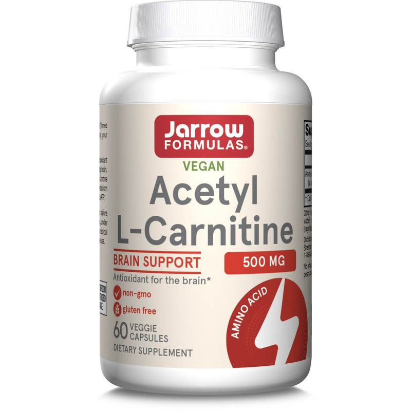 Jarrow Formulas Acetyl L-Carnitine 500mg 60 Veggie Capsules | Premium Supplements at MYSUPPLEMENTSHOP